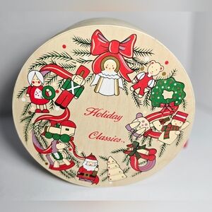 Festive Ornament Box Vintage 12 Pieces